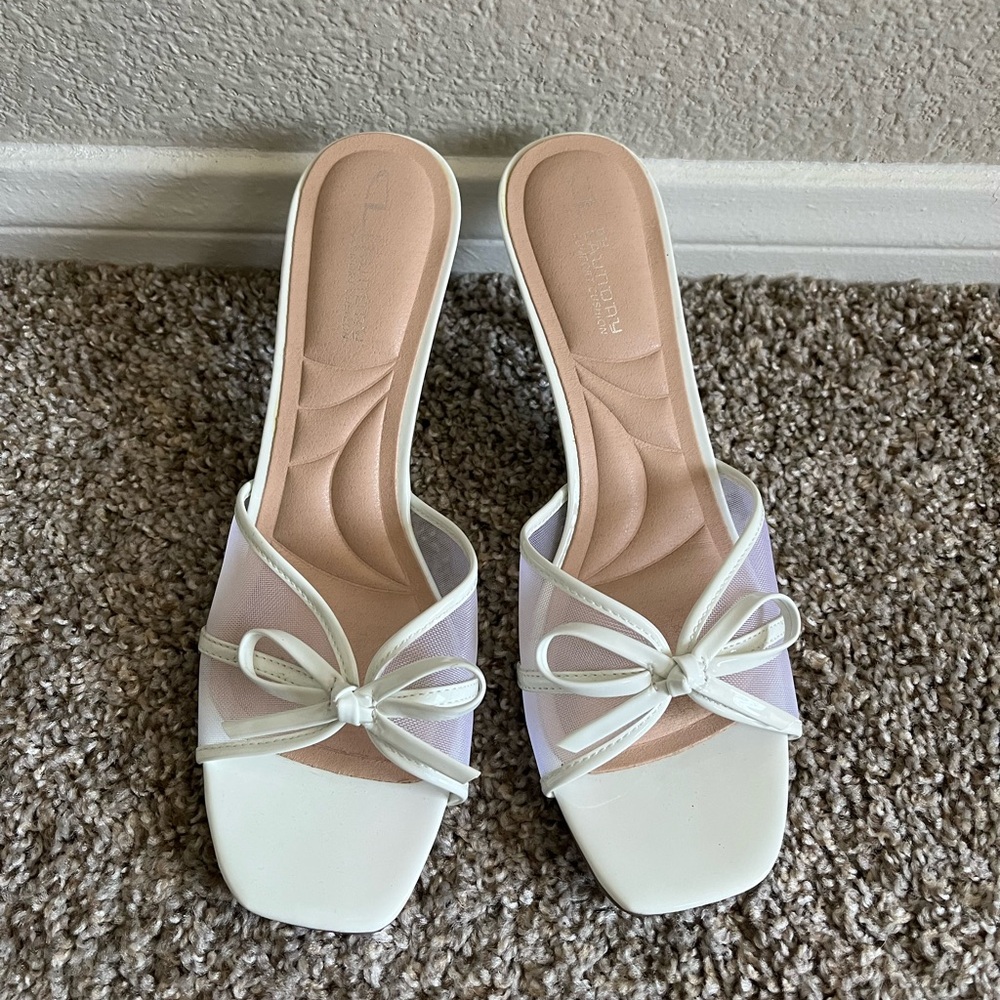 Chinese Laundry Kitten Heel Bow Sandals